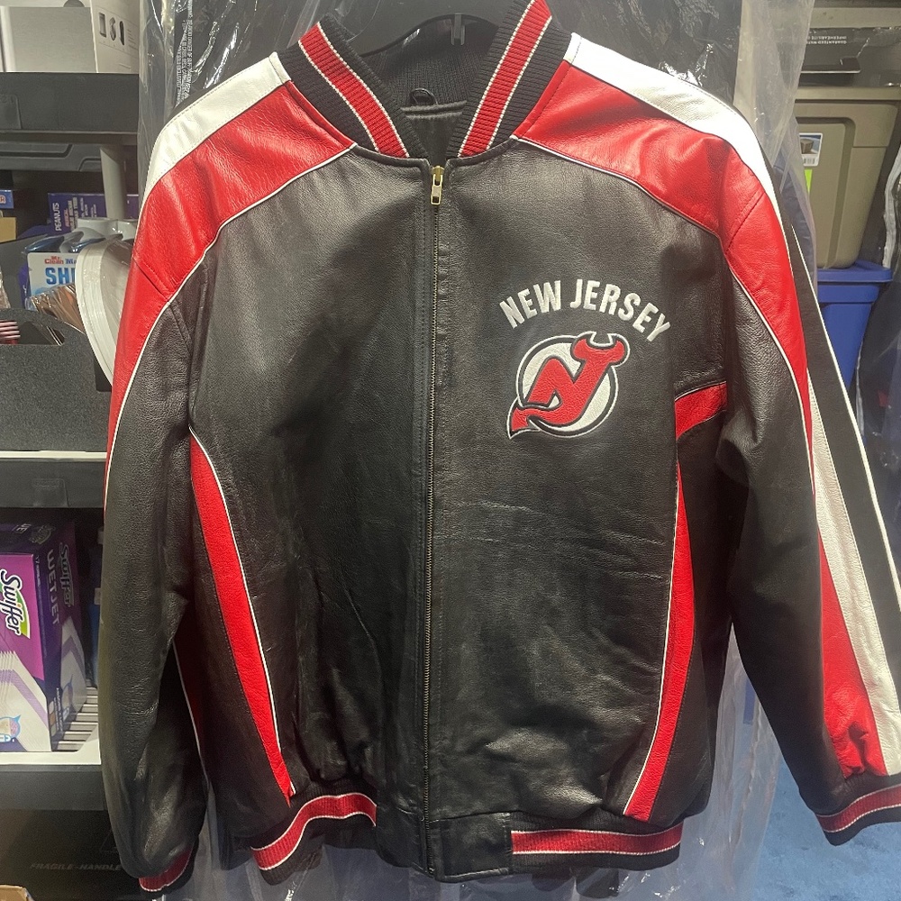 New Jersey Devils leather jacket